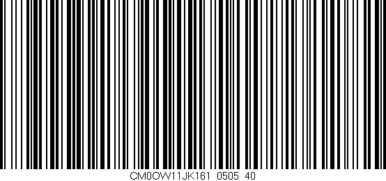 Código de barras (EAN, GTIN, SKU, ISBN): 'CM0OW11JK161/0505_40'