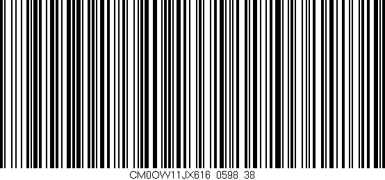 Código de barras (EAN, GTIN, SKU, ISBN): 'CM0OW11JX616/0598_38'