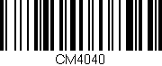 Código de barras (EAN, GTIN, SKU, ISBN): 'CM4040'