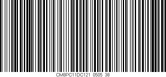 Código de barras (EAN, GTIN, SKU, ISBN): 'CM8PC11DC121/0505_38'