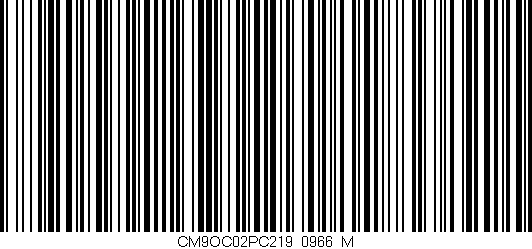 Código de barras (EAN, GTIN, SKU, ISBN): 'CM9OC02PC219/0966_M'