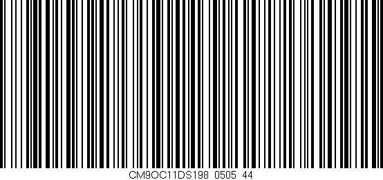 Código de barras (EAN, GTIN, SKU, ISBN): 'CM9OC11DS198/0505_44'