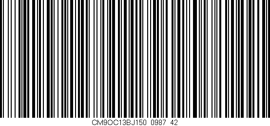 Código de barras (EAN, GTIN, SKU, ISBN): 'CM9OC13BJ150/0987_42'