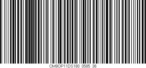 Código de barras (EAN, GTIN, SKU, ISBN): 'CM9OP11DS180/0585_36'