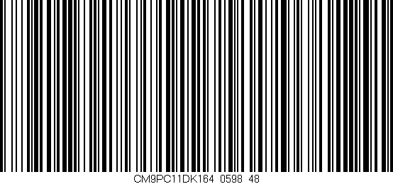 Código de barras (EAN, GTIN, SKU, ISBN): 'CM9PC11DK164/0598_48'