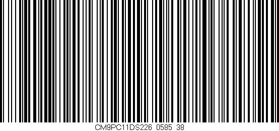 Código de barras (EAN, GTIN, SKU, ISBN): 'CM9PC11DS226/0585_38'