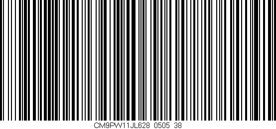 Código de barras (EAN, GTIN, SKU, ISBN): 'CM9PW11JL628/0505_38'