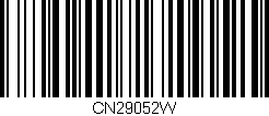 Código de barras (EAN, GTIN, SKU, ISBN): 'CN29052W'