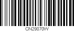 Código de barras (EAN, GTIN, SKU, ISBN): 'CN29070W'