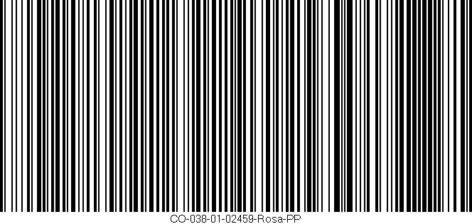 Código de barras (EAN, GTIN, SKU, ISBN): 'CO-038-01-02459-Rosa-PP'