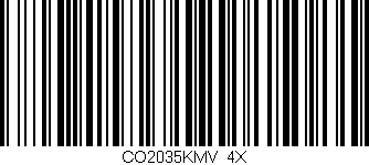 Código de barras (EAN, GTIN, SKU, ISBN): 'CO2035KMV/4X'