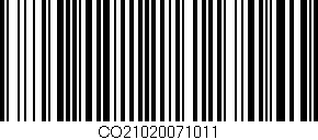 Código de barras (EAN, GTIN, SKU, ISBN): 'CO21020071011'