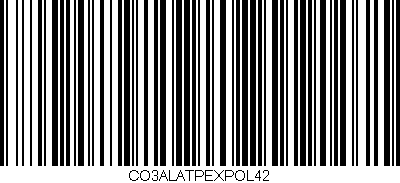 Código de barras (EAN, GTIN, SKU, ISBN): 'CO3ALATPEXPOL42'