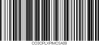 Código de barras (EAN, GTIN, SKU, ISBN): 'CO3CPLXPIMCSA09'