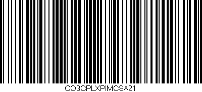 Código de barras (EAN, GTIN, SKU, ISBN): 'CO3CPLXPIMCSA21'