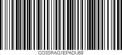 Código de barras (EAN, GTIN, SKU, ISBN): 'CO3SRAG1EPADU69'