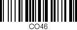 Código de barras (EAN, GTIN, SKU, ISBN): 'CO46'