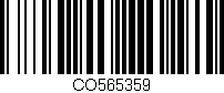 Código de barras (EAN, GTIN, SKU, ISBN): 'CO565359'