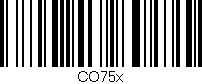Código de barras (EAN, GTIN, SKU, ISBN): 'CO75X'