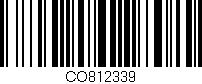 Código de barras (EAN, GTIN, SKU, ISBN): 'CO812339'