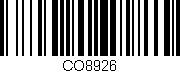Código de barras (EAN, GTIN, SKU, ISBN): 'CO8926'