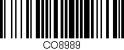 Código de barras (EAN, GTIN, SKU, ISBN): 'CO8989'