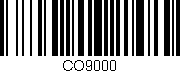 Código de barras (EAN, GTIN, SKU, ISBN): 'CO9000'