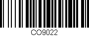 Código de barras (EAN, GTIN, SKU, ISBN): 'CO9022'