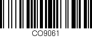 Código de barras (EAN, GTIN, SKU, ISBN): 'CO9061'
