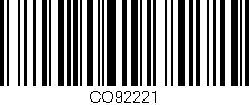 Código de barras (EAN, GTIN, SKU, ISBN): 'CO92221'