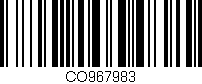 Código de barras (EAN, GTIN, SKU, ISBN): 'CO967983'