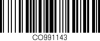 Código de barras (EAN, GTIN, SKU, ISBN): 'CO991143'