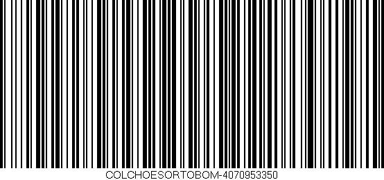 Código de barras (EAN, GTIN, SKU, ISBN): 'COLCHOESORTOBOM-4070953350'