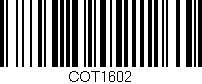 Código de barras (EAN, GTIN, SKU, ISBN): 'COT1602'