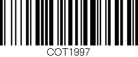 Código de barras (EAN, GTIN, SKU, ISBN): 'COT1997'