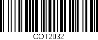 Código de barras (EAN, GTIN, SKU, ISBN): 'COT2032'