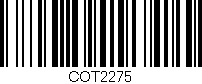 Código de barras (EAN, GTIN, SKU, ISBN): 'COT2275'