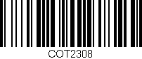 Código de barras (EAN, GTIN, SKU, ISBN): 'COT2308'
