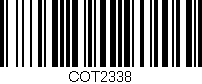 Código de barras (EAN, GTIN, SKU, ISBN): 'COT2338'