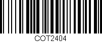 Código de barras (EAN, GTIN, SKU, ISBN): 'COT2404'