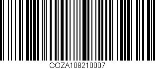 Código de barras (EAN, GTIN, SKU, ISBN): 'COZA108210007'