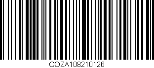 Código de barras (EAN, GTIN, SKU, ISBN): 'COZA108210126'