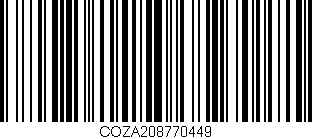 Código de barras (EAN, GTIN, SKU, ISBN): 'COZA208770449'