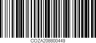 Código de barras (EAN, GTIN, SKU, ISBN): 'COZA208800449'