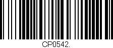 Código de barras (EAN, GTIN, SKU, ISBN): 'CP0542.'