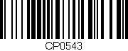 Código de barras (EAN, GTIN, SKU, ISBN): 'CP0543'