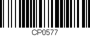 Código de barras (EAN, GTIN, SKU, ISBN): 'CP0577'