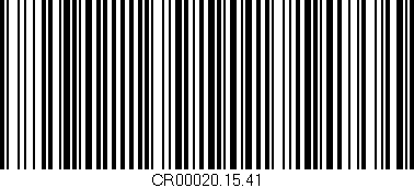 Código de barras (EAN, GTIN, SKU, ISBN): 'CR00020.15.41'