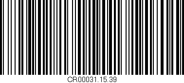 Código de barras (EAN, GTIN, SKU, ISBN): 'CR00031.15.39'
