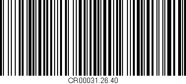 Código de barras (EAN, GTIN, SKU, ISBN): 'CR00031.26.40'